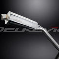 Delkevic 14" Stainless Oval Muffler - Honda Transalp XL600V 1987-1999 Exhaust