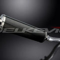 Delkevic 18" Carbon Fiber Oval Muffler Slip On - Honda CBR500R 2013-2020