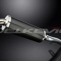Delkevic 14" Carbon Fiber Oval Muffler Slip On - Honda CB1100A 2013-2014