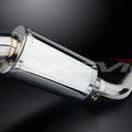 Delkevic 9" Stainless Oval Muffler Slip On - Honda VFR800 Interceptor 1998-2001