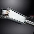 Delkevic 9" Stainless Oval Muffler - Honda VFR800 Interceptor 1998-2001 Exhaust
