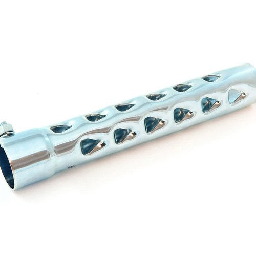 Baffle Pipe Insert Silencer - 8" Long - For 1.50" O.D. Opening - Muffler