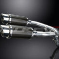 Delkevic 8" Mini Carbon Fiber Slip On Mufflers - Kawasaki ZX-10R Ninja 2006-2007