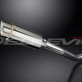 Delkevic 8" Stainless Slip On Muffler - Kawasaki ZX-9R Ninja 2000-2001 Exhaust