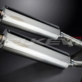 Delkevic 18" Stainless Slip On Mufflers - Kawasaki ZZR1200 2002-2005 Exhaust