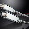 Delkevic 9" Stainless Oval Slip On Mufflers - Kawasaki ZX-14 2012-2021 Exhaust