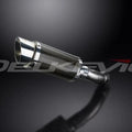 Delkevic 8" Mini Carbon Round Slip On Muffler - Kawasaki Z900 2017-2021 Exhaust