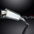 Delkevic 9" Stainless Slip On Muffler - Kawasaki Ninja 300 2013-2017 Exhaust