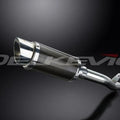 Delkevic 8" Carbon Round Slip On Muffler - Suzuki GSX-R1000 2001-2002 Exhaust