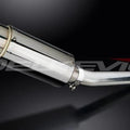 Delkevic 8" Stainless Round Slip On Muffler - Suzuki GSX-R1000 2005-2006 Exhaust