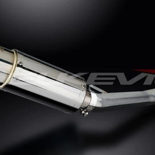 Delkevic 8" Stainless Muffler - Suzuki GSX750F Katana 750 1998-2006 Exhaust