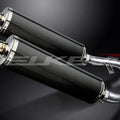 Delkevic 18" Carbon Oval Slip On Mufflers - Yamaha FJR1300 2006-2021 Exhaust