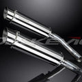 Delkevic 14" Stainless Round Slip On Mufflers - Yamaha YZF-R1 2009-2014 Exhaust