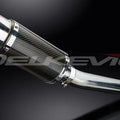 Delkevic 8" Carbon Round Slip On Muffler - Yamaha YZF-R6/S 2006-2009 Exhaust
