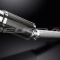 Delkevic 8" Carbon Round Slip On Muffler - Yamaha FZ1 FZS1000 2000-2005 Exhaust
