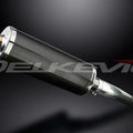 Delkevic 14" Carbon Oval Slip On Muffler - Yamaha TDM850 1991-2001 Exhaust