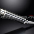 Delkevic 14" Carbon Round Slip On Muffler - Yamaha FZ1 FZS1000 2000-2005 Exhaust