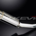 Delkevic 8" Stainless Stell Round Slip On Muffler - Yamaha YZF-R6 98-02 Exhaust