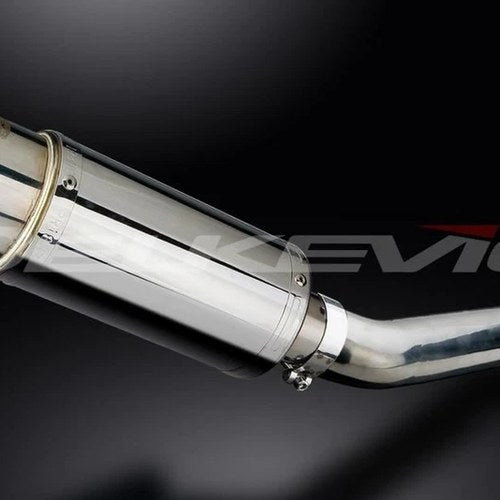 Delkevic 14" Stainless Steel Oval Muffler - Yamaha YZF-R3 2015-2021 Exhaust