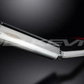 Delkevic 18" Stainless Steel Oval Slip On Muffler - Yamaha YZF-R6 - 1998-2002