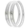 Rising Sun Silver Aluminum Rim Set - Honda CB160 Sport - 1965-1969