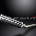 Delkevic 14" Carbon Fiber Round Slip On Muffler - Yamaha YZF-R1 02-03 Exhaust