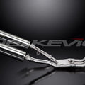 Delkevic Full 4-2 Exhaust 18" Stainless Oval Muffler - Yamaha FJ1200 (C3V) 89-92
