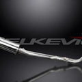 Delkevic Complete 2-1 Exhaust 9" Stainless Oval Muffler - Yamaha FZ-07 MT-07