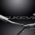 Delkevic Full 4-1 Exhaust 9" Stainless Oval Muffler - Yamaha FZR600R 4JH 95-99
