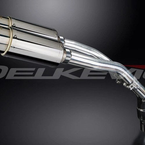 Delkevic 8" Stainless Oval Slip-On Silencer Mufflers Yamaha YZF-R1 04-06 Exhaust