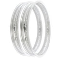 Rising Sun Silver Aluminum Rim Set - Honda CB550K CB550 Four - 1974 - 1978