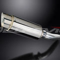 Delkevic 8" Stainless Round Muffler - Triumph Sprint ST 955i - 98-05 Exhaust