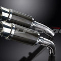 Delkevic 8" Carbon Fiber Round Slip-On Mufflers - Ducati 1198 - 08-12 Exhaust