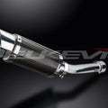 Delkevic 8" Carbon Fiber Round Muffler - Aprilia Rsv Mille 1000 - 98-03 Exhaust