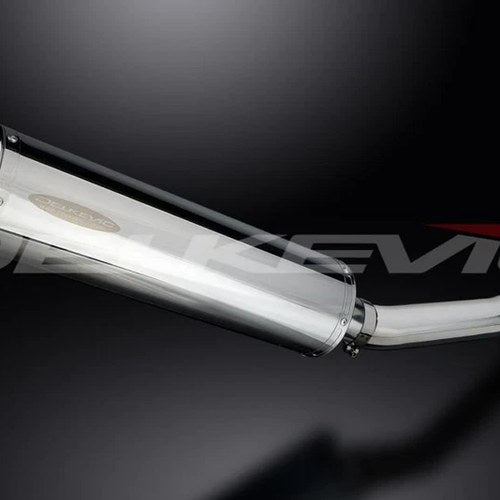 Delkevic 18" Stainless Steel Oval Muffler - Yamaha XT250 2008-2022