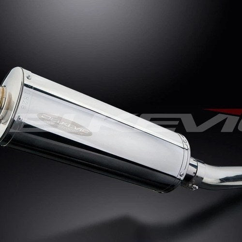 Delkevic 14" Stainless Oval Muffler - Aprilia - Rsv Mille R - 1998-2003 Exhaust