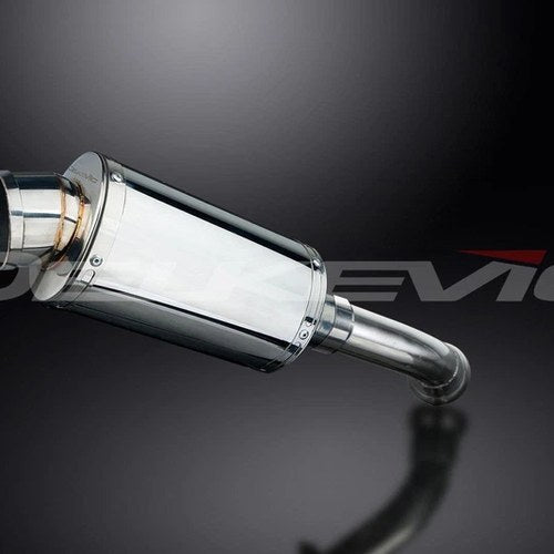 Delkevic 9" SS70 Stainless Steel Oval Muffler - BMW K1200S - 2005-2008 Exhaust