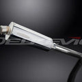 Delkevic 14" Stainless Steel Oval Muffler - Yamaha FZR1000 Exup - 89-95 Exhaust