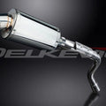 Delkevic 9" Stainless Steel Oval SS70 Muffler - Honda 599 - 2004, 2006 Exhaust