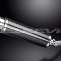 Delkevic 14" Carbon Fiber Round Stubby Muffler - Honda CBR600F3 - 95-98 Exhaust