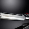 Delkevic 18" Stainless Steel Oval Muffler - Honda GB500 - 1985-1990 Exhaust