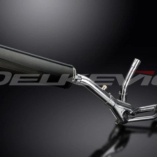 Delkevic 18" Carbon Fiber oval Muffler - Suzuki DL650 V-Strom - 04-11 Exhaust