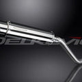 Delkevic 14" Stainless Steel Round Muffler - Suzuki DR650SE - 1996-2017 Exhaust