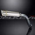 Delkevic 8" Stainless Steel Round Muffler - Suzuki SV650 - 2003-2012 Exhaust