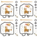 Set of 4 Deluxe Carburetor Rebuild Kits - Honda GL1100 Gold Wing Goldwing 80-83
