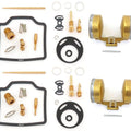 Deluxe Carburetor Rebuild Kit With Floats - Honda SL350K1 SL350K2 - 1970-1973
