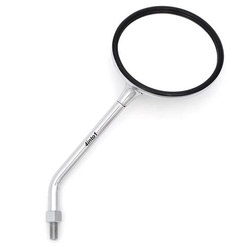 Universal Chrome Motorcycle Mirror - 10MM M10 - Long Stem Honda Kawasaki Suzuki