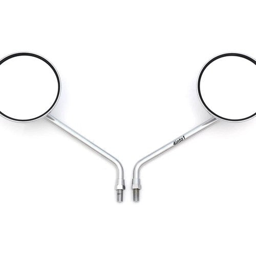 Universal Chrome Motorcycle / ATV Mirror Set - 10MM x 1.25 Honda Kawasaki Suzuki