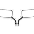 Set of 2 Universal Black Cruiser Mirrors Motorcycle ATV Honda Kawasaki Suzuki