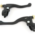 Yamaha Shorty Lever Perch Assembly Set - Clutch + Drum Brake - Black - 7/8"